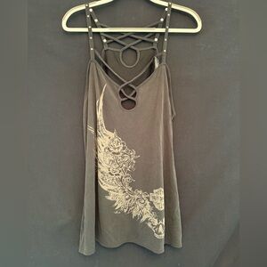 Harley-Davidson Charcoal Tank with Graphic Design